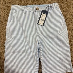 Vineyard vines Blue and White Striped seersucker Shorts